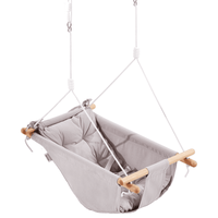 VEVOR Canvas Hammock Swing 3 Modes Baby Swing 5-Point Harness Indoor Outdoor - The Little Big Store