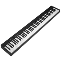 VEVOR 88 Key Folding Keyboard Piano Portable Foldable Piano Bluetooth MIDI Black - The Little Big Store