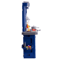 Christmas Gift! VEVOR Kitchen Playset Kids Pretend Cooking Play Toy 74 Piece Accessories Blue - The Little Big Store