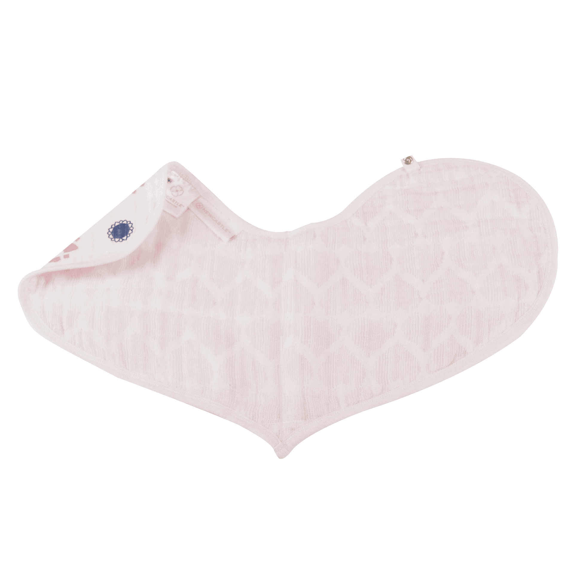 Pop of Pink Cotton Heart Bibs 2PK - The Little Big Store