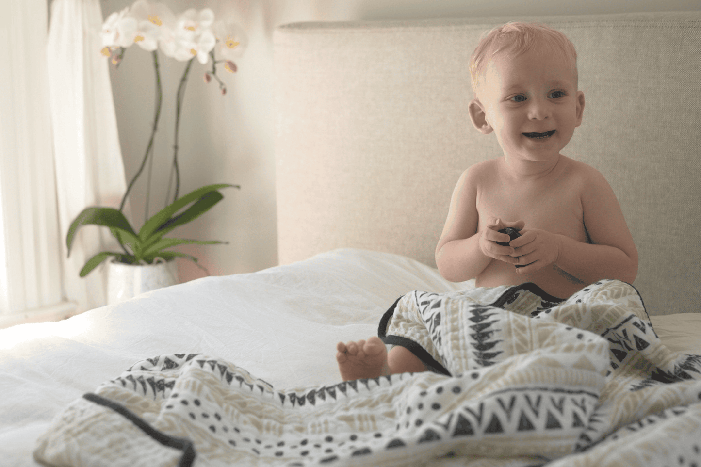 Pyramid Cotton Muslin Newcastle Blanket - The Little Big Store