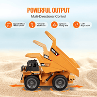 VEVOR RC Remote Control Dump Truck Toy Construction Vehicle Toy 9CH 1:18 Scale - The Little Big Store
