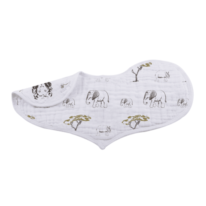 On The Savannah Heart Bib 2PK - The Little Big Store