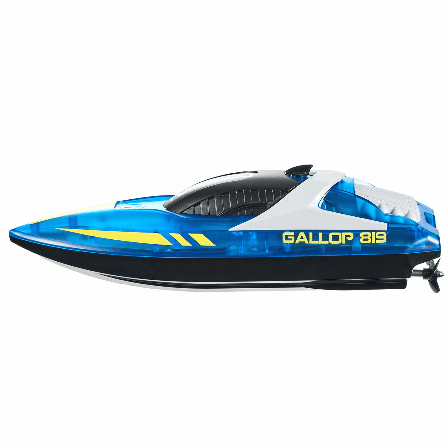 VEVOR RC Boat 2.4 GHz Remote Control Racing Boat 12 km/h Kids Adults Gift Blue - The Little Big Store