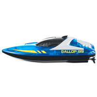 VEVOR RC Boat 2.4 GHz Remote Control Racing Boat 12 km/h Kids Adults Gift Blue - The Little Big Store
