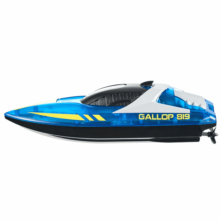 VEVOR RC Boat 2.4 GHz Remote Control Racing Boat 12 km/h Kids Adults Gift Blue - The Little Big Store