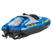 VEVOR RC Boat 2.4 GHz Remote Control Racing Boat 12 km/h Kids Adults Gift Blue - The Little Big Store
