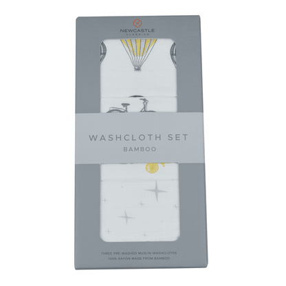 World Traveler Bamboo Washcloth Set 3PK - The Little Big Store
