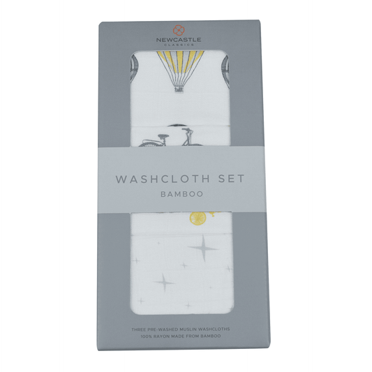 World Traveler Bamboo Washcloth Set 3PK - The Little Big Store