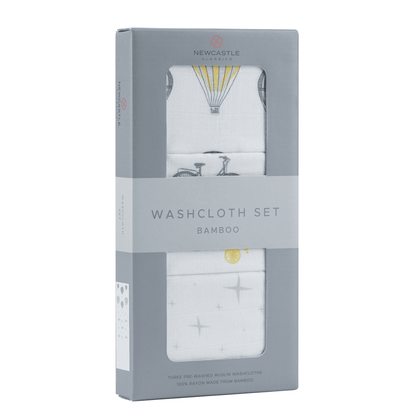 World Traveler Bamboo Washcloth Set 3PK - The Little Big Store