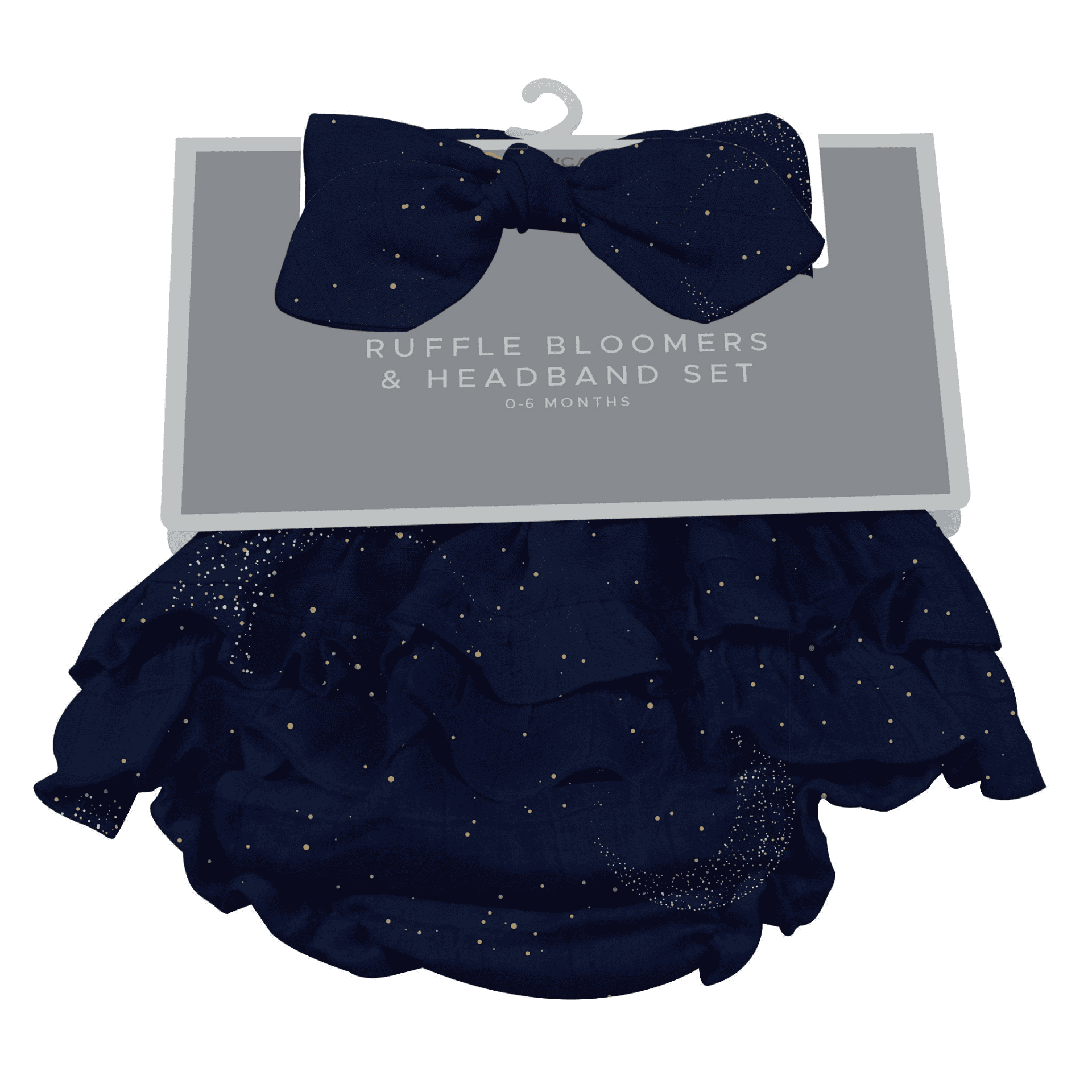 Midnight Moon Bamboo Bloomer Headband Set - The Little Big Store