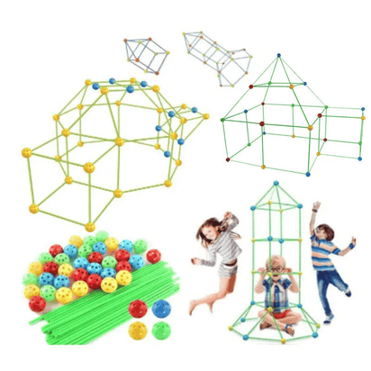 Creative Fort Building Blocks Children's Indoor Tent - The Little Big Store