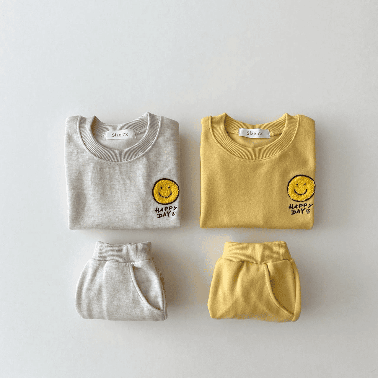 Cotton tracksuit set 2 pcs sweatshirt and trousers for children Multivariant - The Little Big Store