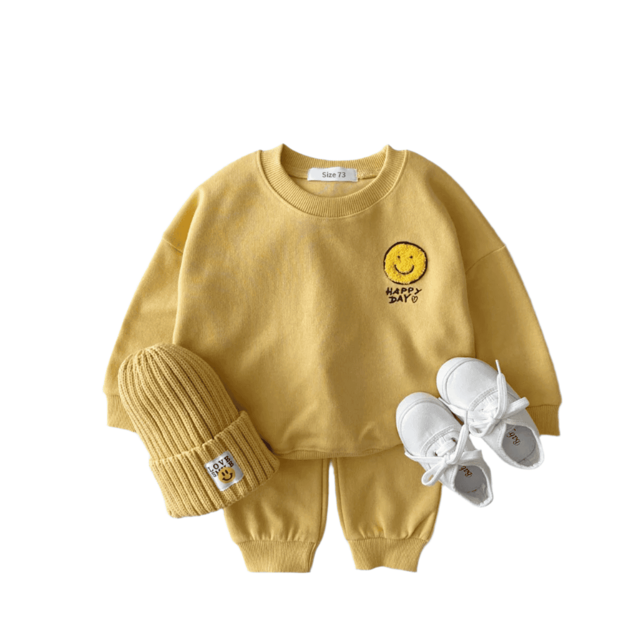 Cotton tracksuit set 2 pcs sweatshirt and trousers for children Multivariant - The Little Big Store
