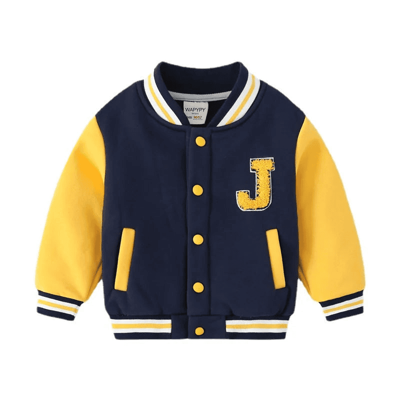 Varsity style baseball jacket for children aged 2 to 7 years - The Little Big Store