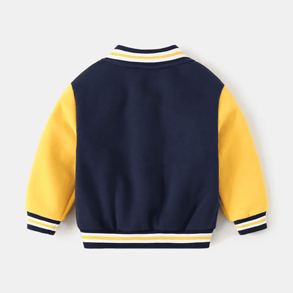 Varsity style baseball jacket for children aged 2 to 7 years - The Little Big Store