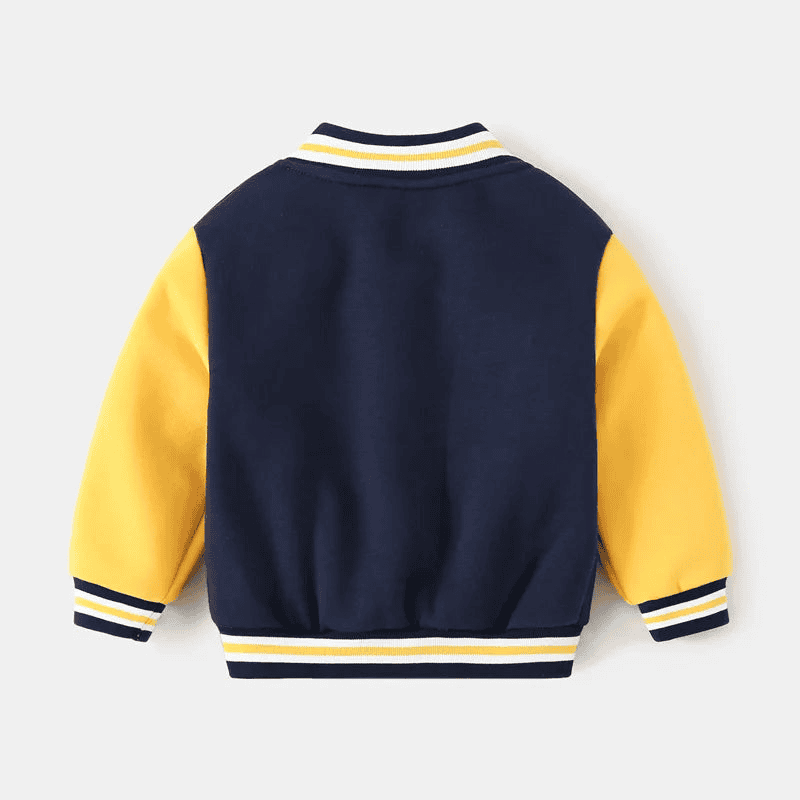 Varsity style baseball jacket for children aged 2 to 7 years - The Little Big Store