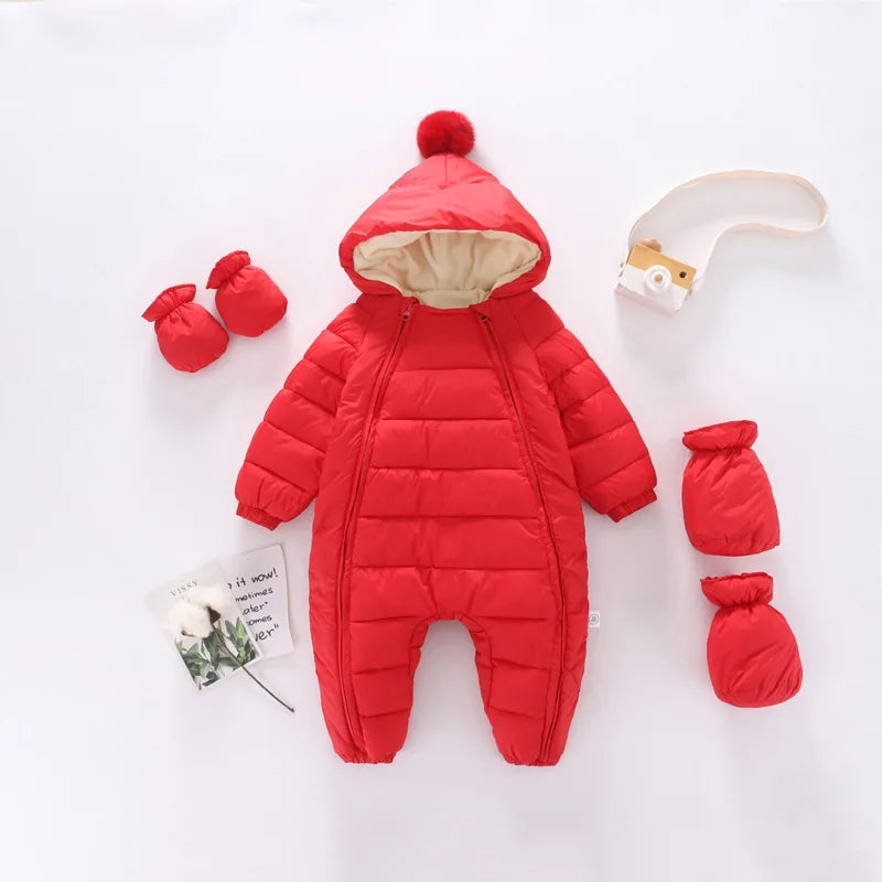 Breathable Windproof Thermal Suit for Kids with Hood & Zipper