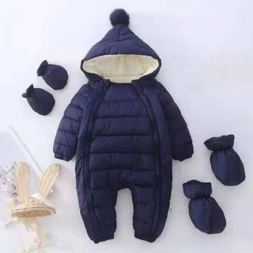 Breathable Windproof Thermal Suit for Kids with Hood & Zipper