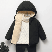 Multivariant Padded Jacket with Hood and Zip for Children - The Little Big Store