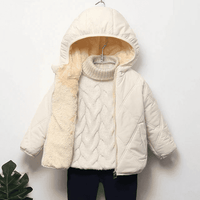 Multivariant Padded Jacket with Hood and Zip for Children - The Little Big Store