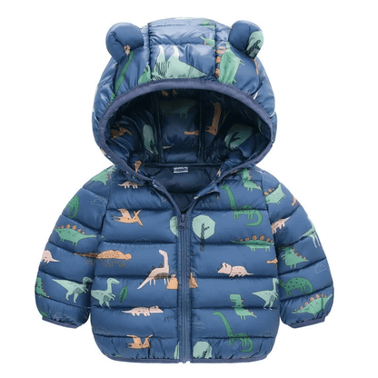Warm Dinosaur Jacket with Hood for Children - The Little Big Store