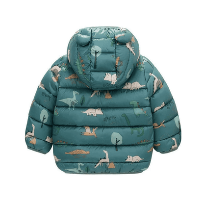 Warm Dinosaur Jacket with Hood for Children - The Little Big Store