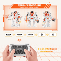 VEVOR RC Robot Toy Battle Robot for Kids Remote Control Robotic Toy Programmable - The Little Big Store