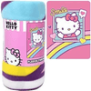 Northwest Hello Kitty Blanket Cartoon Painting (45''X 60'') | Hello Kitty Plush Soft Blanket Bedroom Decor Bundle with Stickers and More for Kids Toddlers Children, Pink, (HLFL) - The Little Big Store