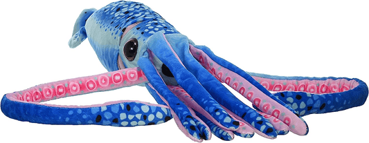 Ocean Wonders Blue Squid Plush – 22” Wild Republic Stuffed Toy for Kids & Gifts - The Little Big Store