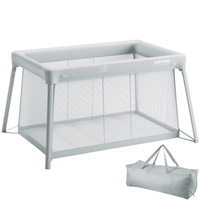 VEVOR Baby Travel Crib and Play Yard Folding Baby Playpen with Soft Mattress Pad - The Little Big Store