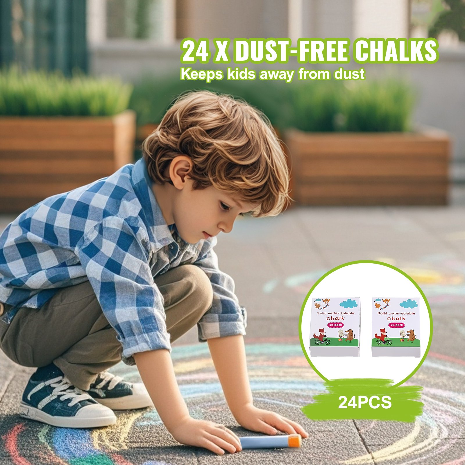 Kids Easel Accessory Set – 32 Piece Art Painting Kit with Chalk, Markers & Paper Rolls