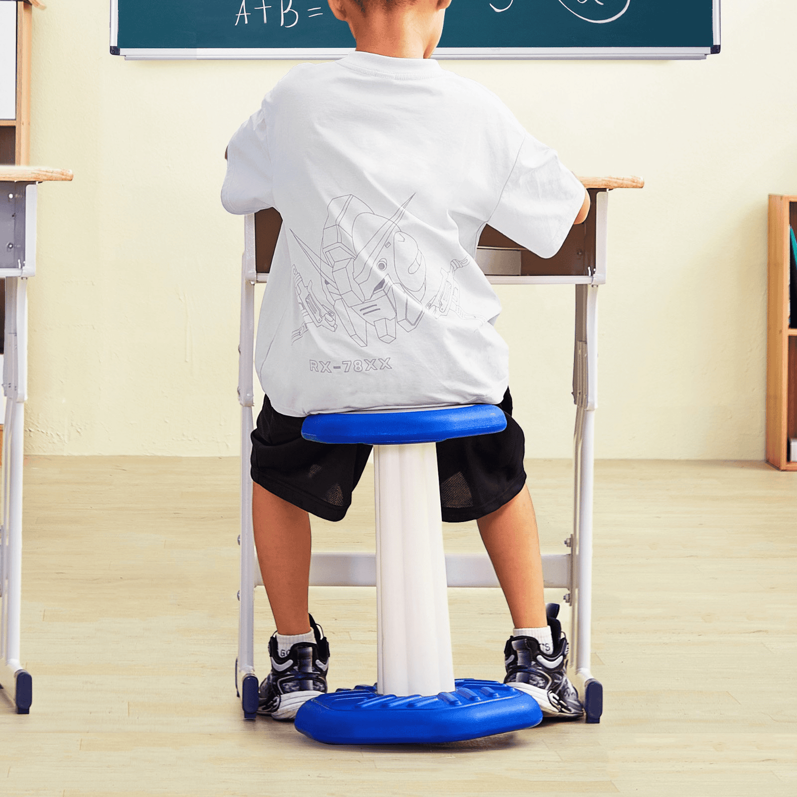 VEVOR Kids Wobble Chair (17.7-inch High), Active Chair with Sponge Cushion, Wobble Stool Improves Focus, Posture and Calm Children, Ideal for Schools and Home, Age 7-14, Blue - The Little Big Store