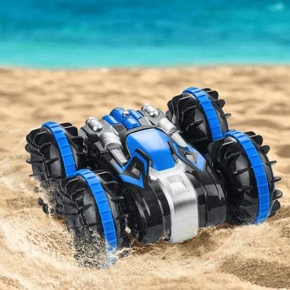 VEVOR Amphibious Remote Control Car Boat 2.4 GHz 4WD RC Boat Kids Adults Blue - The Little Big Store