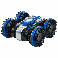 VEVOR Amphibious Remote Control Car Boat 2.4 GHz 4WD RC Boat Kids Adults Blue - The Little Big Store