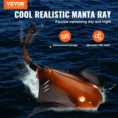Christmas gifts! VEVOR Remote Control Manta Ray Toy 2.4 GHz High Speed RC Boat Kids Adults Gift - The Little Big Store