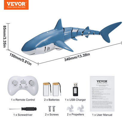 Remote Control Shark Toy 2.4 GHz High Speed RC Boat for Kids Adults Gift - The Little Big Store