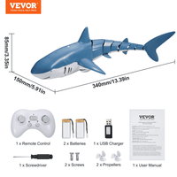 Remote Control Shark Toy 2.4 GHz High Speed RC Boat for Kids Adults Gift - The Little Big Store
