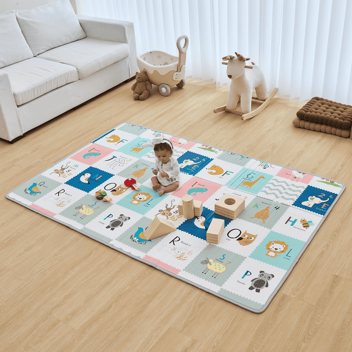 VEVOR 51"x79" Baby Play Mat Kids Crawling Soft Activity Floor Playmat 2 Side - The Little Big Store
