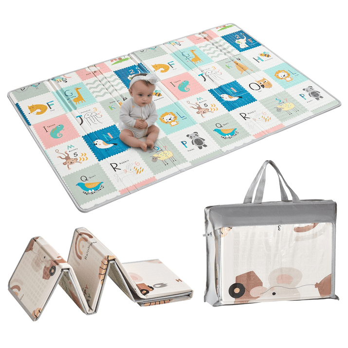 VEVOR 51"x79" Baby Play Mat Kids Crawling Soft Activity Floor Playmat 2 Side - The Little Big Store