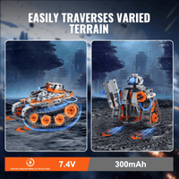 VEVOR STEM Building Toys for Kids 5 in 1 App & Remote Control Car/Robot 554 PCS - The Little Big Store