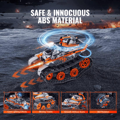 VEVOR STEM Building Toys for Kids 5 in 1 App & Remote Control Car/Robot 554 PCS - The Little Big Store