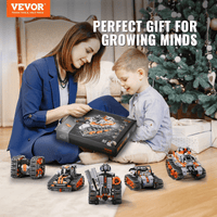 VEVOR STEM Building Toys for Kids 5 in 1 App & Remote Control Car/Robot 554 PCS - The Little Big Store