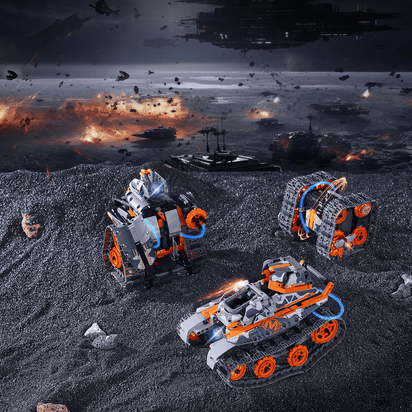 VEVOR STEM Building Toys for Kids 5 in 1 App & Remote Control Car/Robot 554 PCS - The Little Big Store