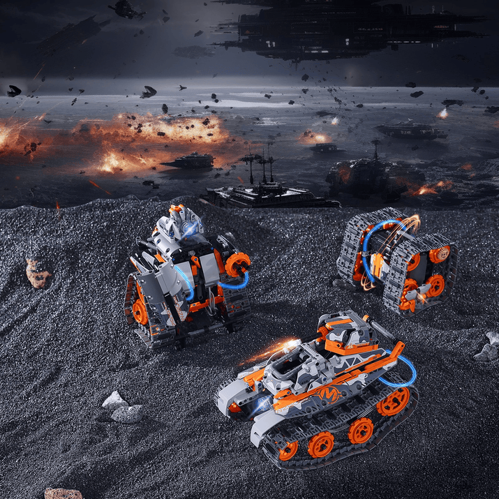 VEVOR STEM Building Toys for Kids 5 in 1 App & Remote Control Car/Robot 554 PCS - The Little Big Store