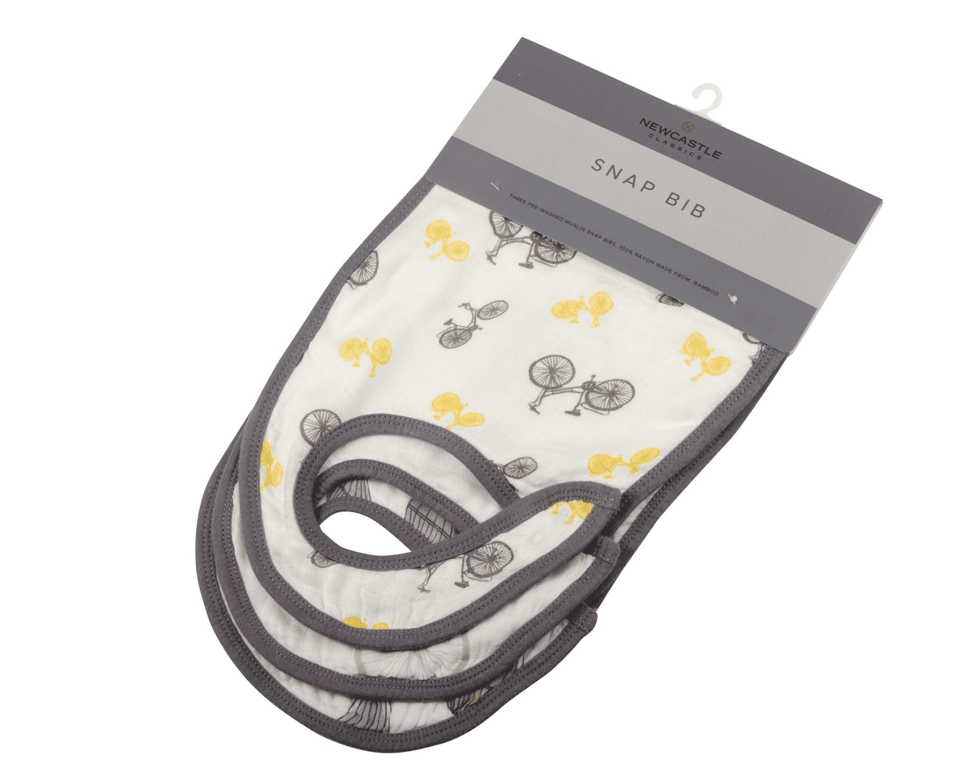 Traveler Bamboo Muslin Snap Bibs 3PK - The Little Big Store