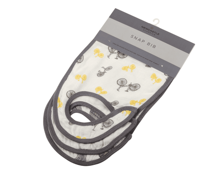Traveler Bamboo Muslin Snap Bibs 3PK - The Little Big Store
