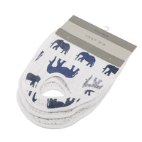 In the Wild Elephant Cotton Muslin Snap Bibs 3PK - The Little Big Store