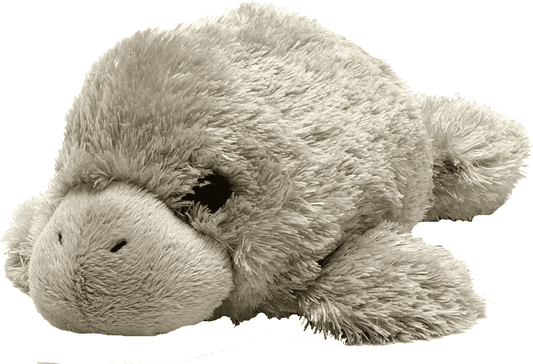 Wild Republic Manatee Plush, Stuffed Animal, Plush Toy, Gifts for Kids, Hug’Ems 7 - The Little Big Store