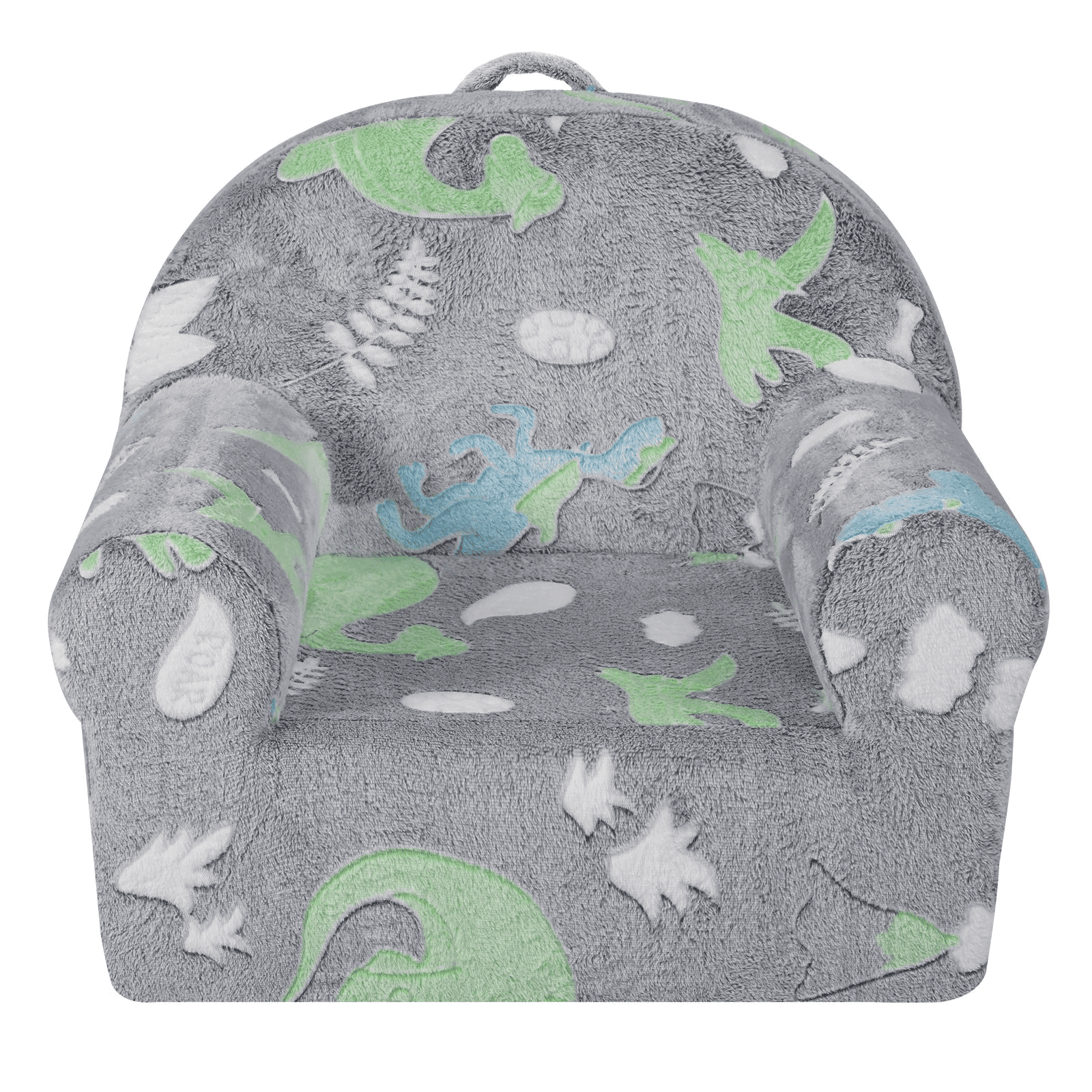 VEVOR Toddler Chair, Kids Armchair Comfy, Toddler Couch Sofa Bed Glow in The Dark, Kids Chair Seat Playroom Furniture for Kids Girls & Boys, Grey - The Little Big Store